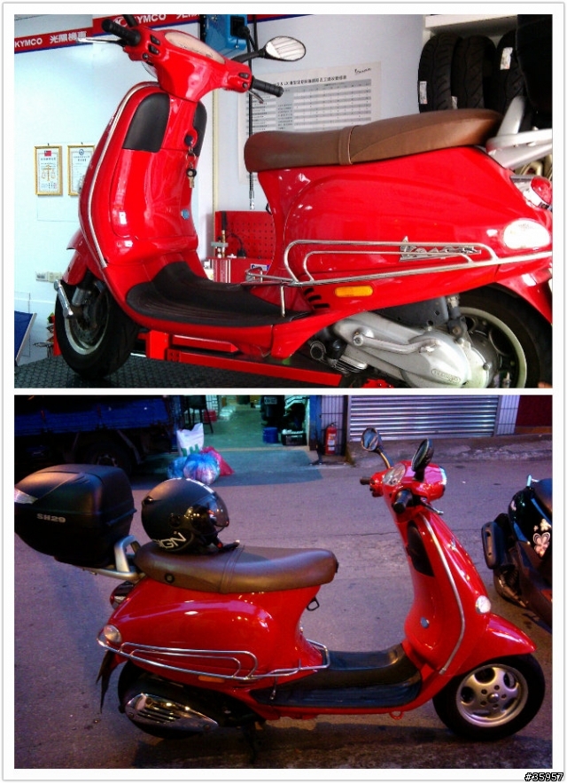 源自義大利。紅色熱情。Vespa ET8 懸吊升級。傳動調整。化油器維修。