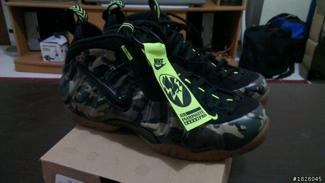 [開箱] Air Foamposite Pro LE 綠迷彩太空鞋