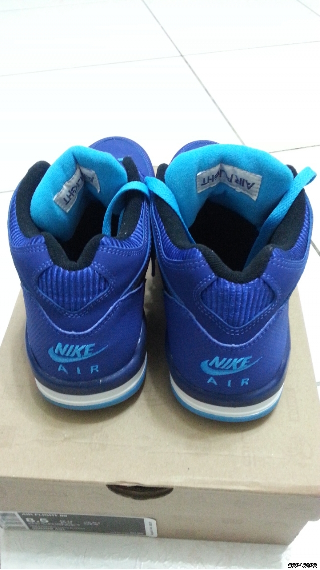 開箱~ NIKE AIR FLIGHT 89 藍色 小弟打球鞋!