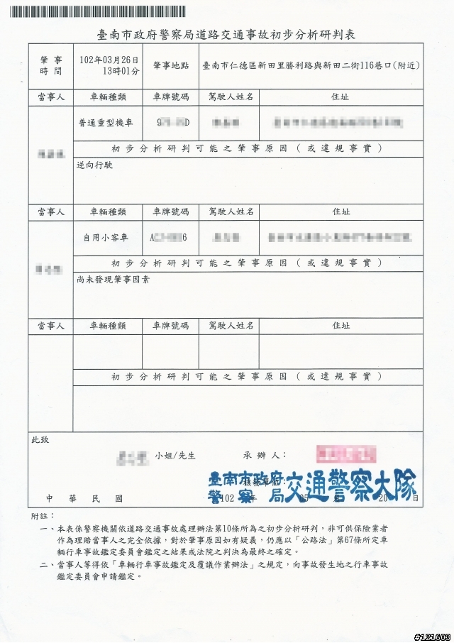 行車紀錄器釐清肇責保平安，真的要裝(紙糊的Yaris後續結果)...