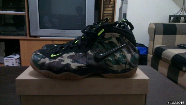 [開箱] Air Foamposite Pro LE 綠迷彩太空鞋