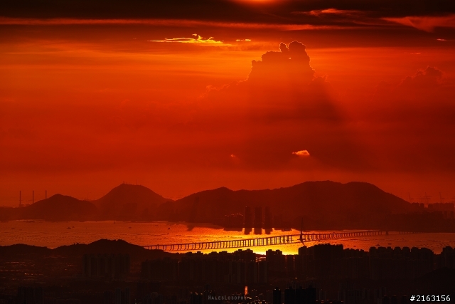 [分享]5D3拍的日落景, 地點在香港的大帽山, 有詳細說明上山的方法