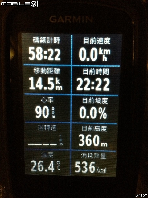 [新機測試]自行車GPS導航機 Garmin EDGE 810 實測 Part II -貓空夜騎