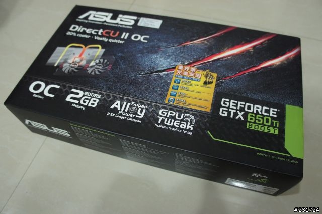 華碩 GeForce GTX 650Ti Boost樂戰新款線上遊戲