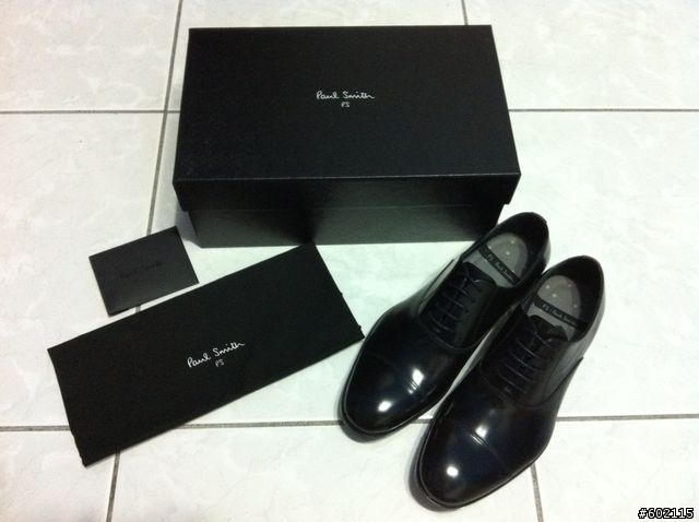 [簡單開箱] Paul Smith 黑色橫紋牛津鞋
