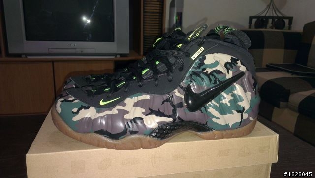 [開箱] Air Foamposite Pro LE 綠迷彩太空鞋