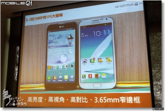 【完美合手‧精彩掌握】當5.5吋碰上Full HD~LG Optimus G Pro大畫面體驗@Taipei