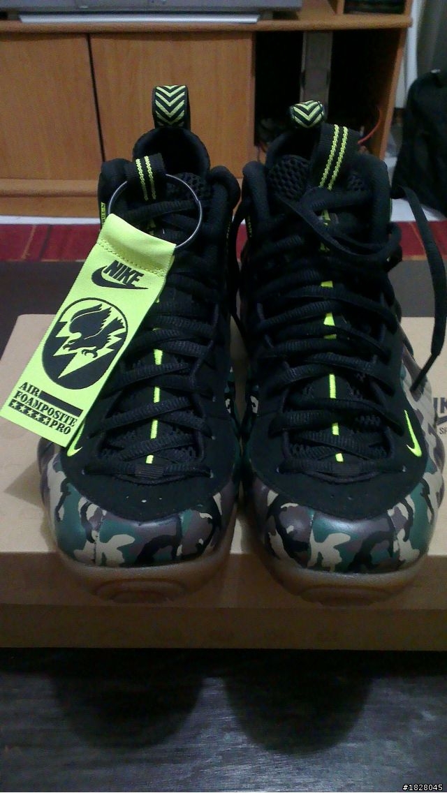 [開箱] Air Foamposite Pro LE 綠迷彩太空鞋