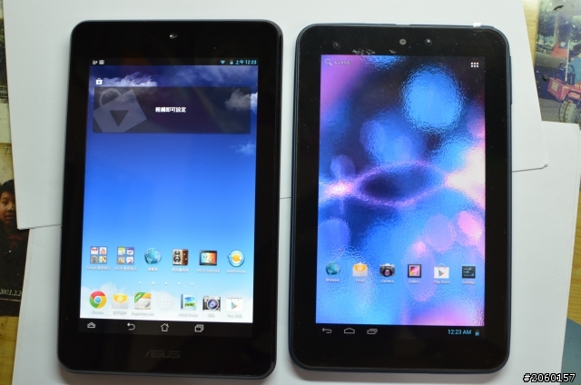 ASUS MEMO Pad HD7 開箱 (與MSI Enjoy 71螢幕比較)