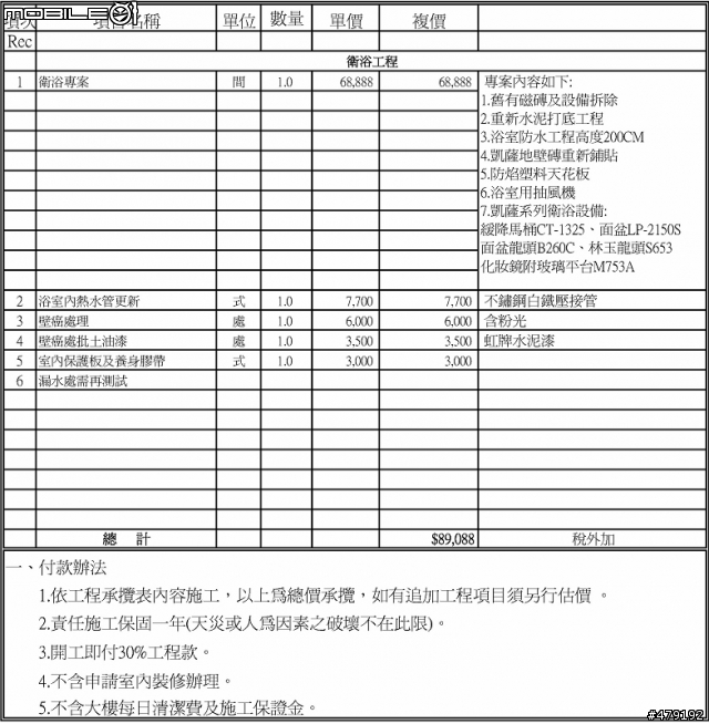 關於浴室漏水 +翻修