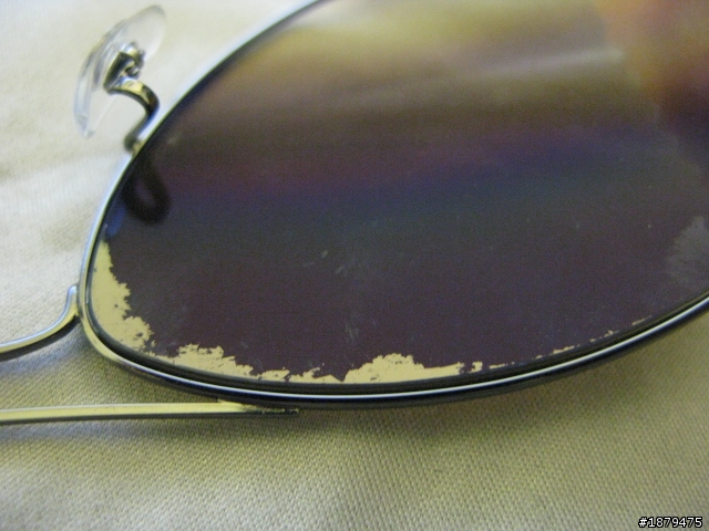 鑑識高手請益 :RAY BAN 3362 鏡片鍍膜掉漆....這算正常嗎