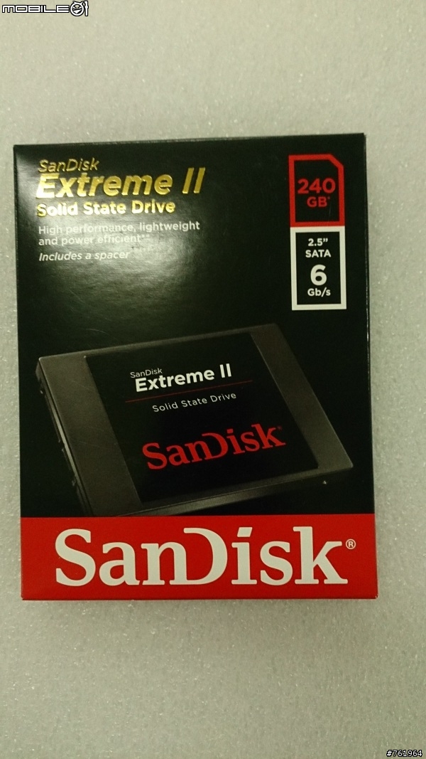 [開箱] 新手開箱SanDisk Extreme II 240G