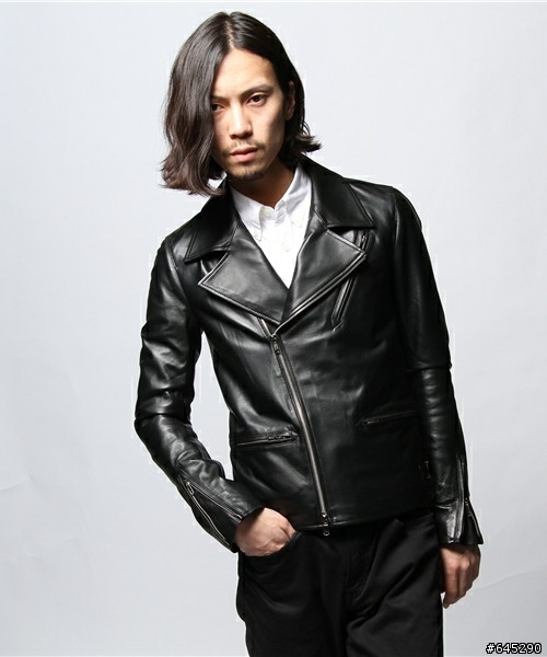 Leather Rider  Jacket (補非本人實穿圖)