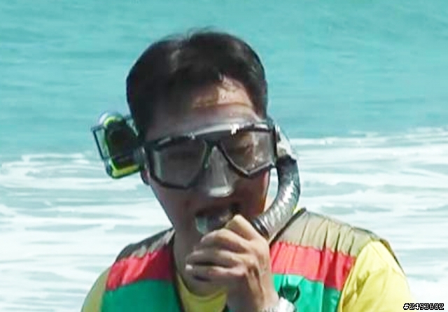 潛水攝影機SONY HDR-AS15 頭戴潛水實拍
