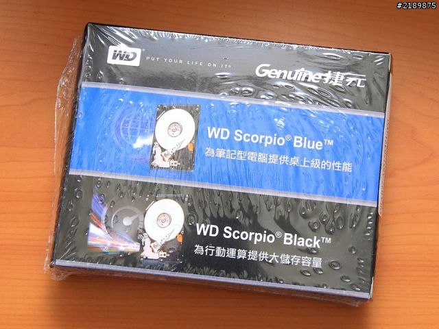 [分享] 筆電換WD 黑標 2.5吋 750G WD7500BPKT簡測