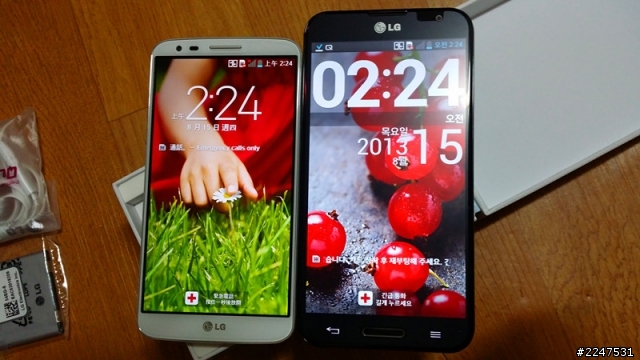 LG G2 / 韓版F320S 拿到了，上圖為先