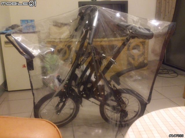 自己手工縫製透明攜車袋