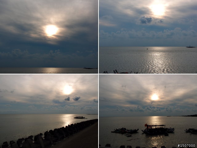 來去吹海風看日落...大肚溪出海口!