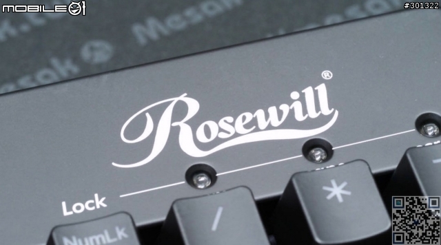 [開箱] Rosewill RK-9200 一燈雙色機械式鍵盤
