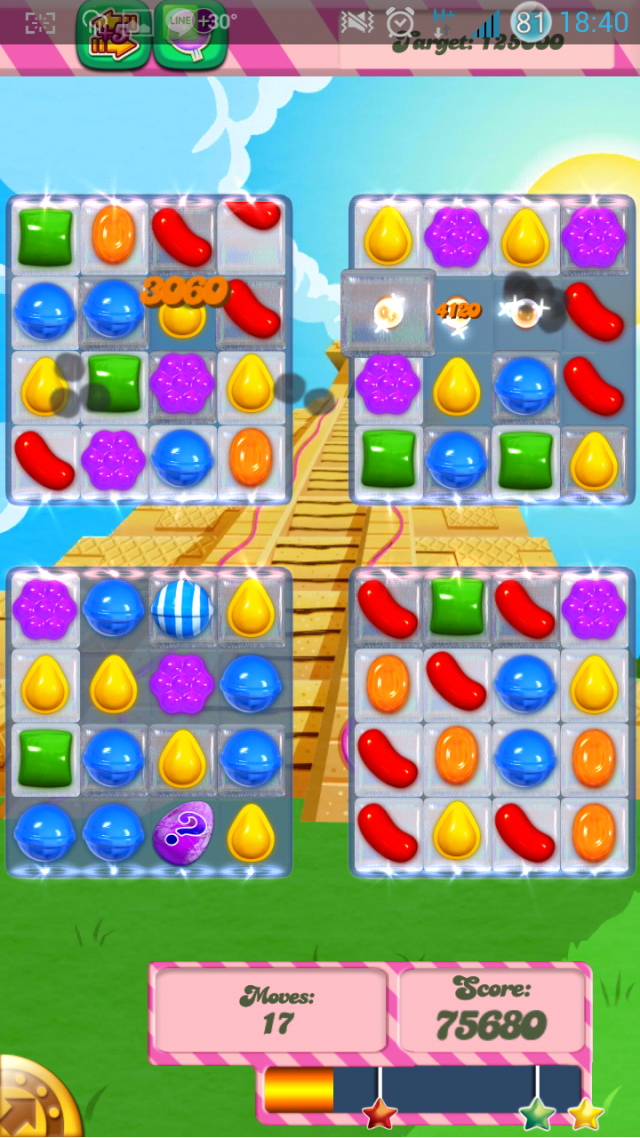note2 玩candycrush出現黑點?!