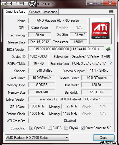 [開箱] Sapphire 藍寶 HD7770 短卡版，簡單測試