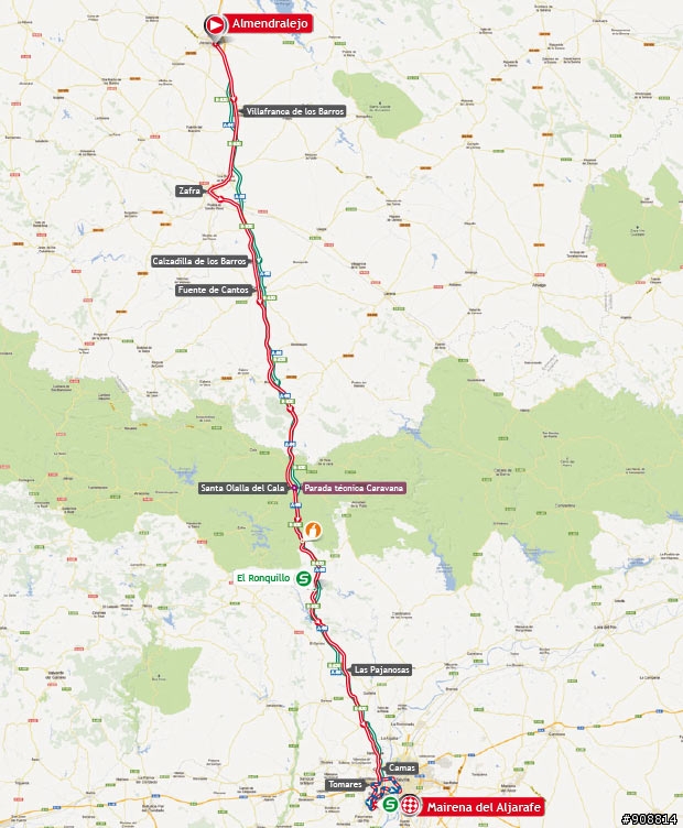 2013 Vuelta, 環西班牙大賽, 第七站, Almendralejo → Mairena de Aljarafe, 205.9公里