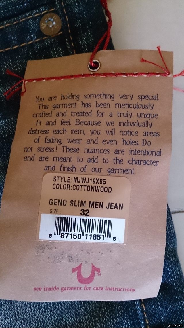 [分享]TRUE RELIGION 簡單開箱