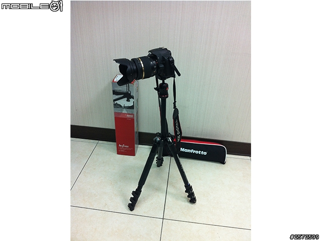 [開箱文] Manfrotto befree 新手腳架開箱文