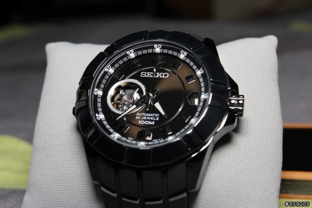 【開箱】SEIKO 五號 SSA079K1 前後鏤空機械表