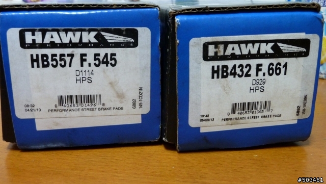 FORESTER煞車來令換成美國代購的 HAWK HPS