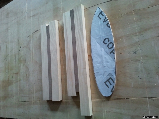 [KIRIN WOOD] 衝浪板書擋 (9/12更新成品照)