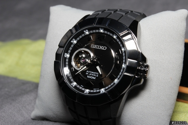 【開箱】SEIKO 五號 SSA079K1 前後鏤空機械表