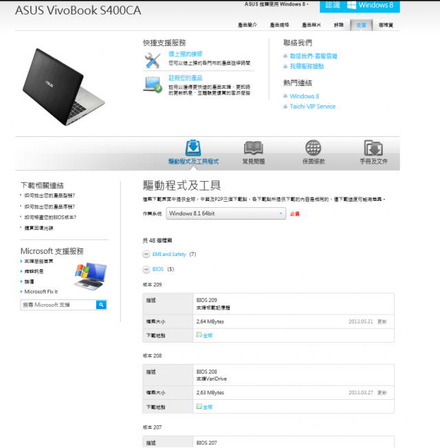 請問有人更新過  ASUS S400CA 的BIOS嗎？