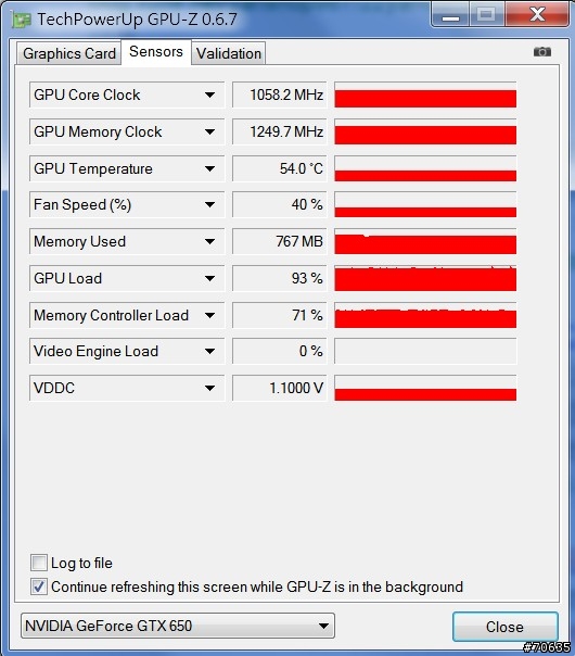 MSI GTX650 跑不到預設時脈