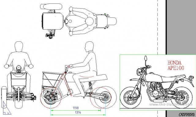 肥胎摩托掰 fat tyre motorbike