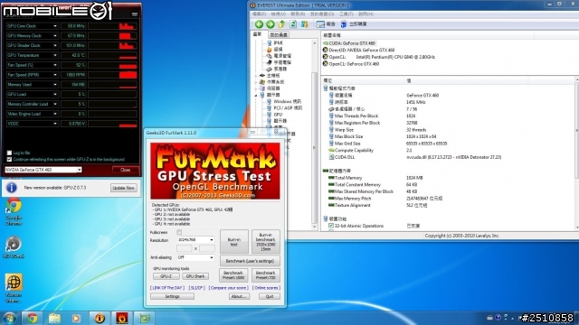 中古卡，MSI N460GTX CYCLONE 1GD5 簡測