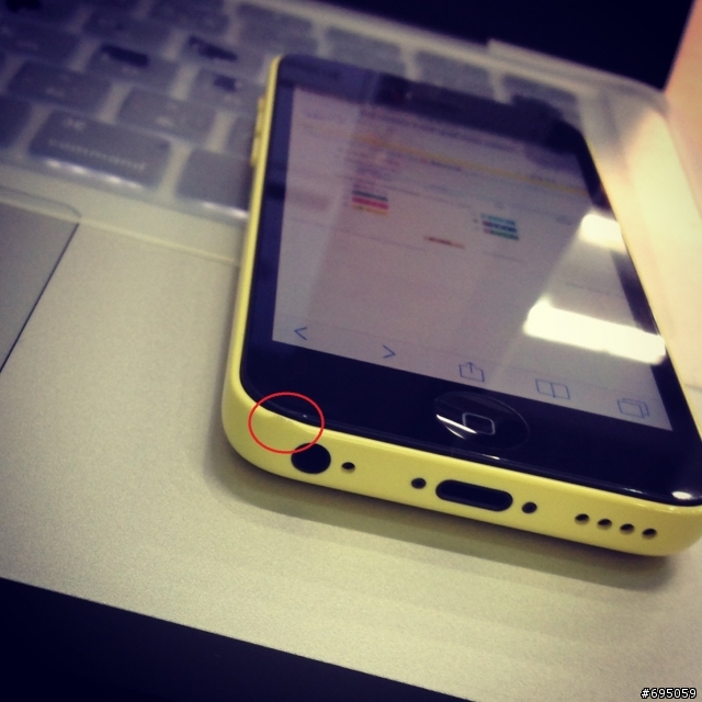 iphone 5C[黃] 簡單小開箱+悲情撞擊測試