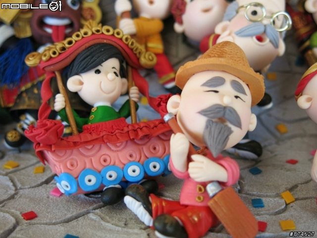 Q版(金門迎城隍)黏土立體作品