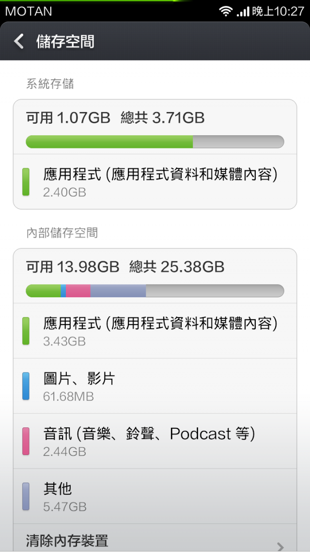 手機容量夠 安裝app卻顯示容量不足？