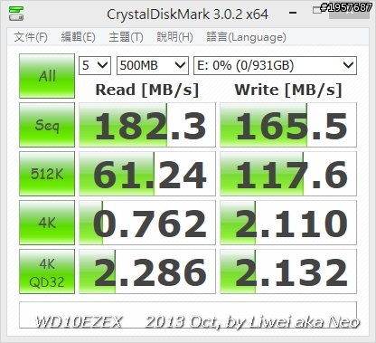 [開箱]平實的裝機高效能硬碟 WD藍標1TB WD10EZEX