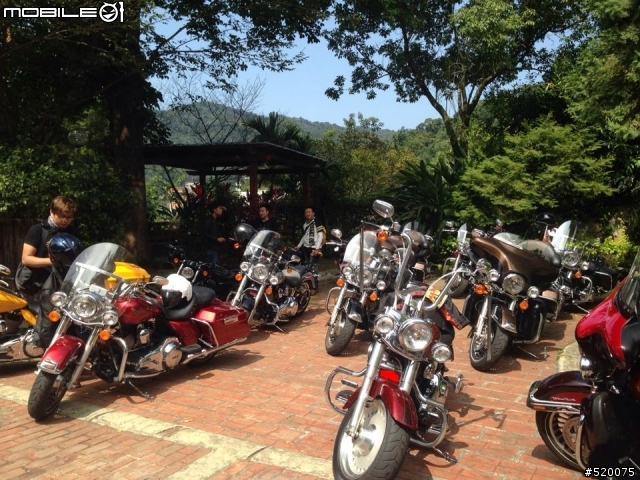 2013年10月13日太古哈雷辦的北區小跑活動南庄桂花園餐廳總計260公里