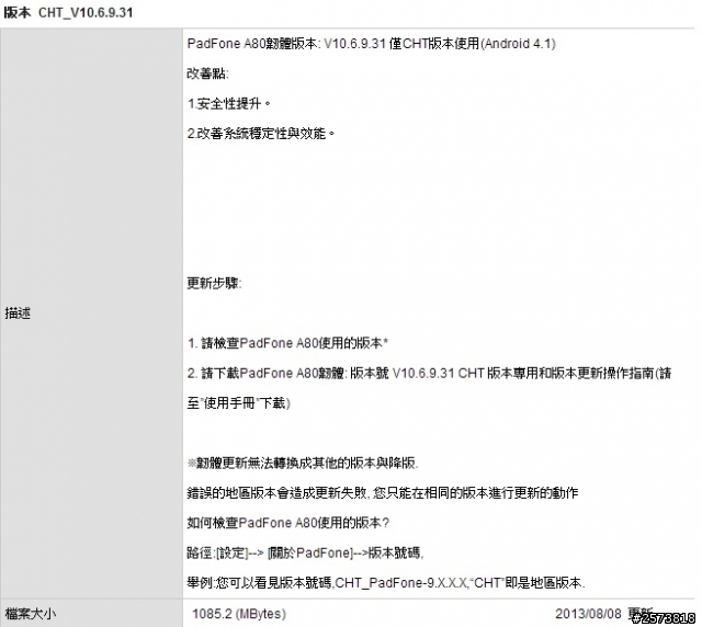 PFI 更新版本問題..