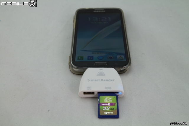[開箱分享文]Note2 使用micro USB OTG五合一手機平板專用讀卡機,超小,可取代Wifi SD / Flash Air (可讀外接式硬碟)