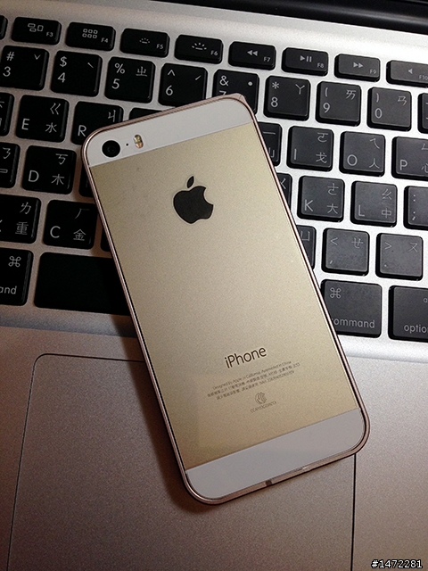 Cross-line SP-5 咖啡金屬框 + iPhone 5S 金色 分享