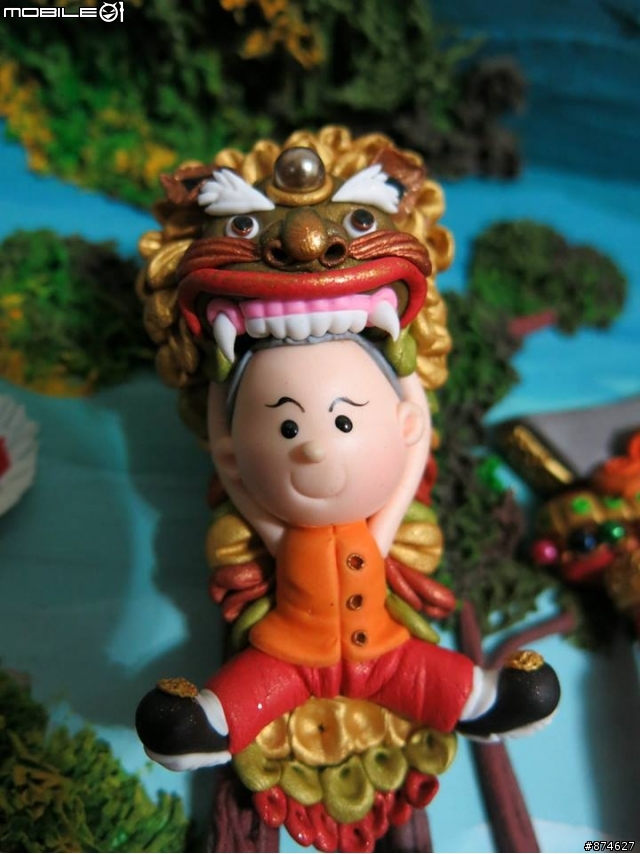 Q版(金門迎城隍)黏土立體作品