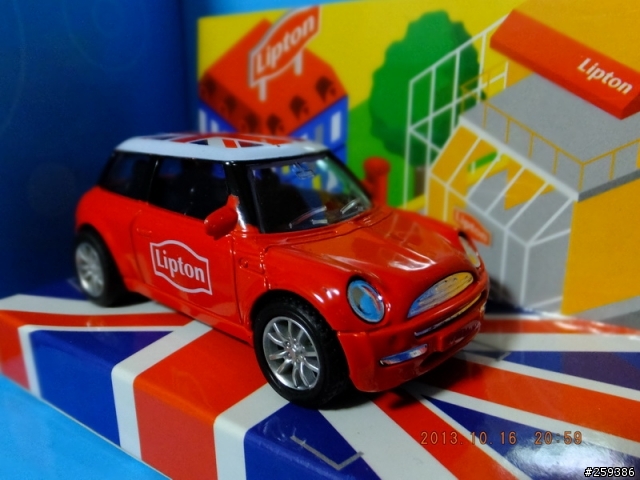 Lipton 立頓 英式 mini cooper 迴力車