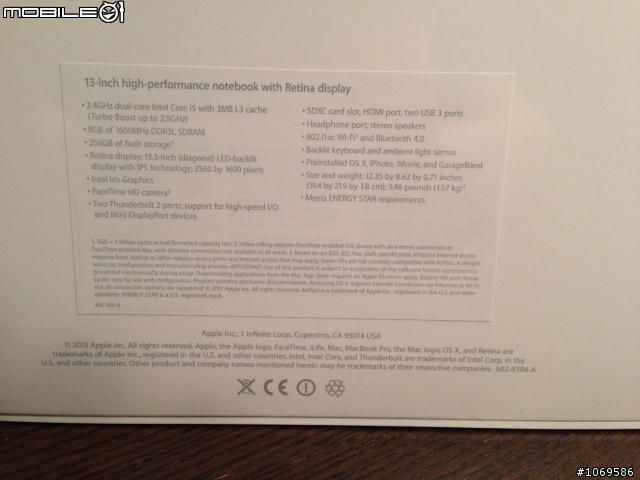 new Macbook Pro with Retina Display 開箱