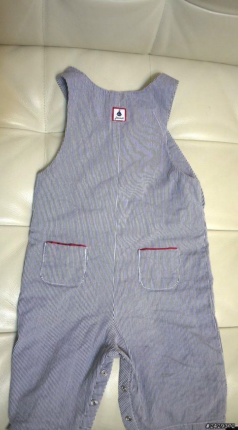 [分享]【 Jacadi 】藍條紋吊帶褲