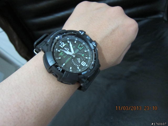 [開箱]CASIO G-SHOCK 太陽能電波飛行錶 GW-A1100-1A3 開箱