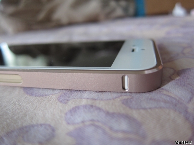 iPhone5S 金色邊框殼/Cross line
